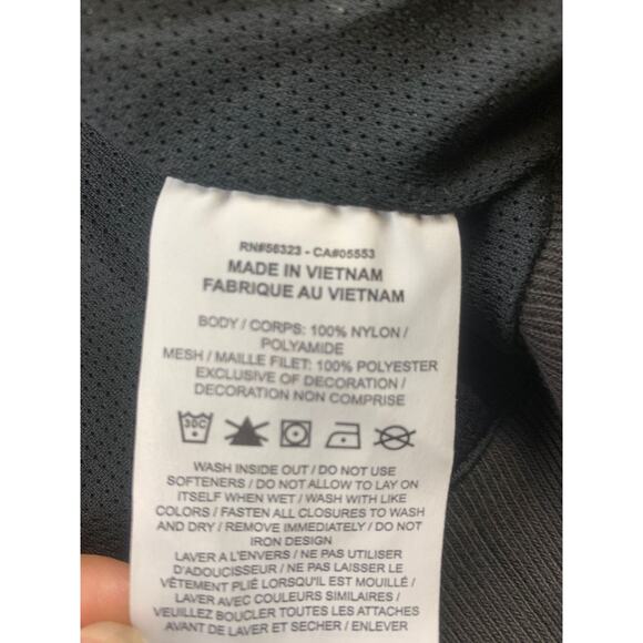 Nike Men's Small Sportswear Windbreaker Jacket All Black Nylon Shell - Picture 4 of 11